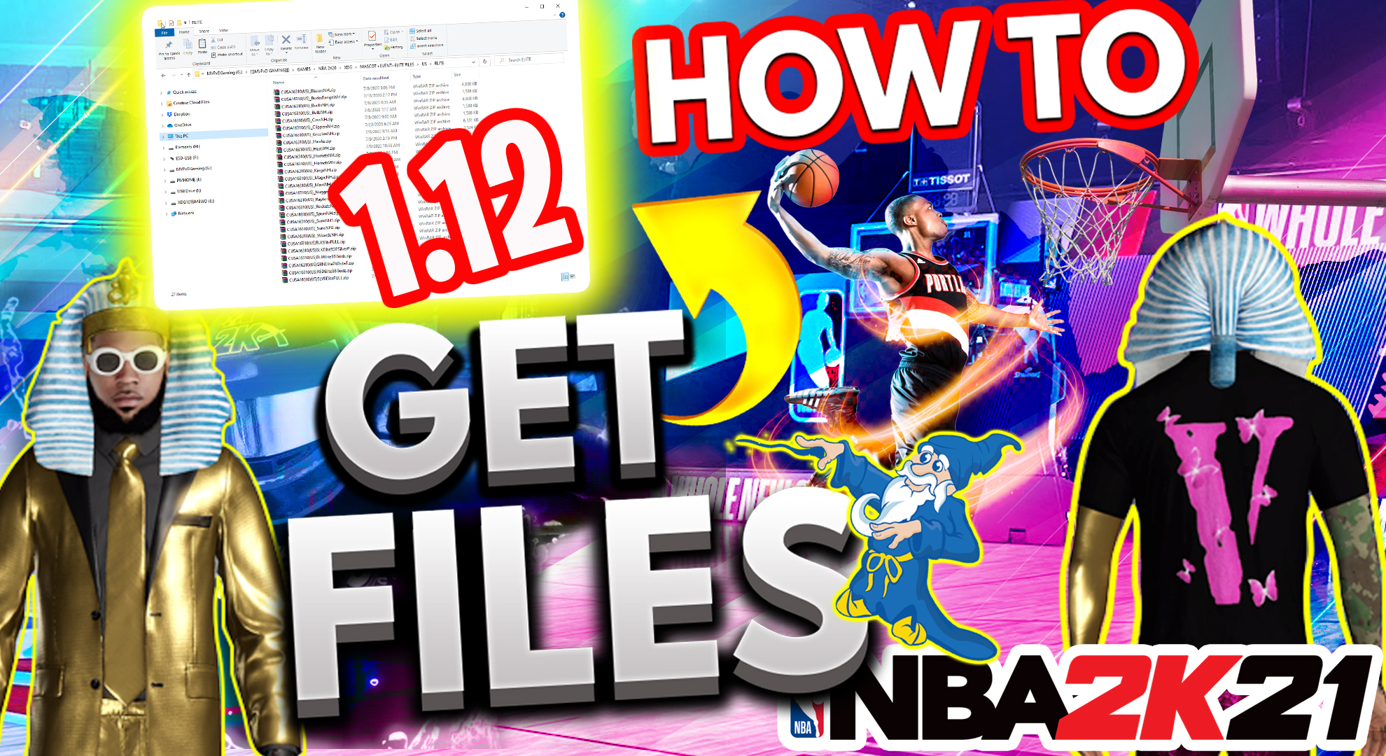 NBA 2K21 Event Clothing Files (Save Wizard)