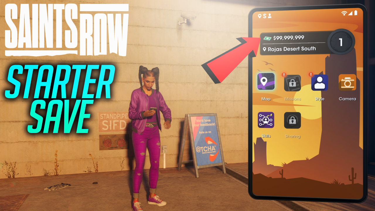 Saints Row Max Level $99,999,999 Starter Save
