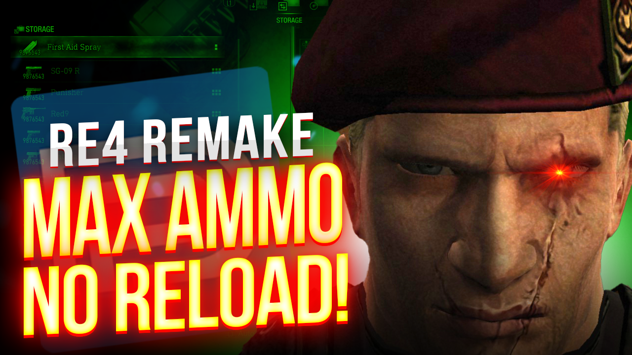 NG+ Max Ammo Starter Save: Resident Evil 4 Remake (No Reolad) [PS4/PS5]