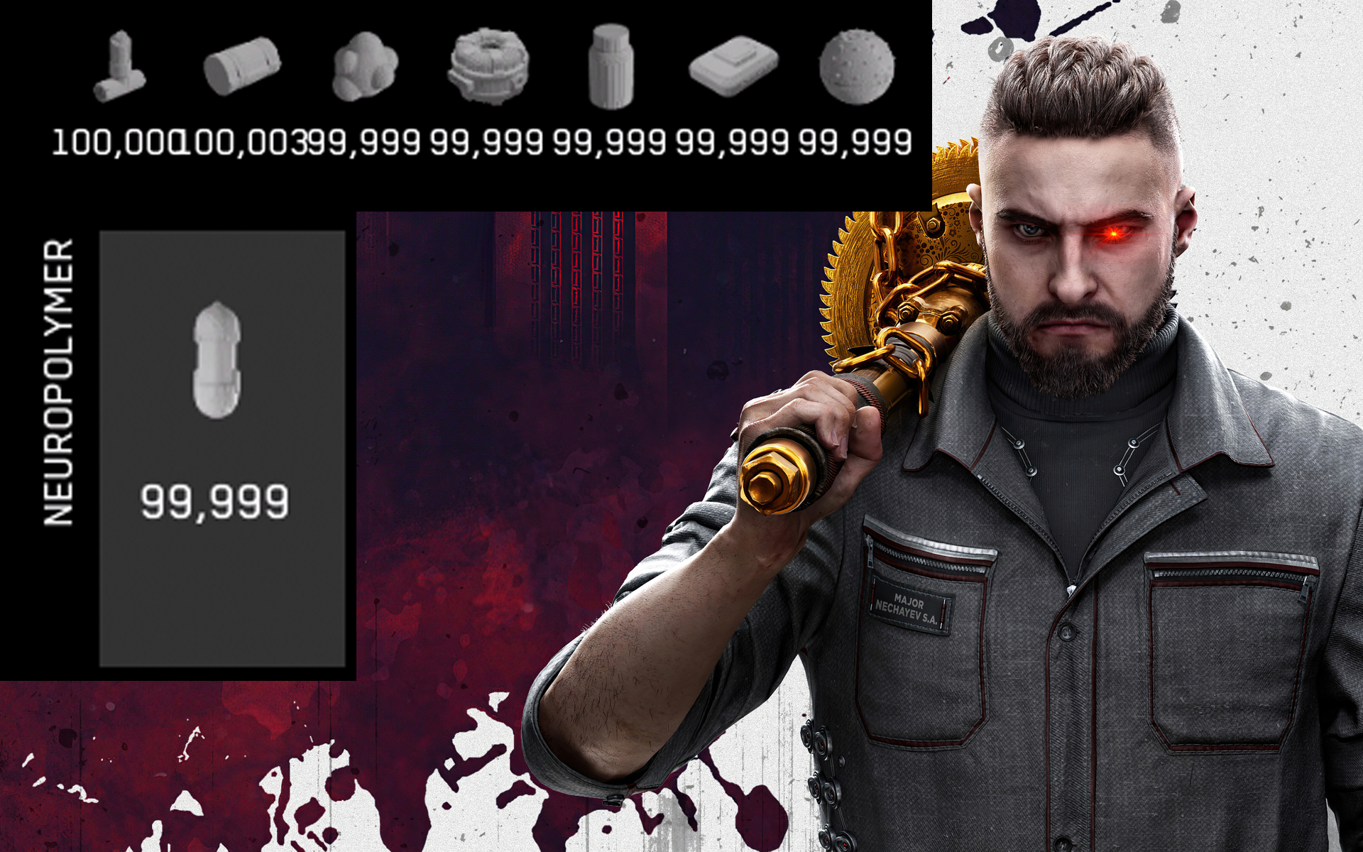 Atomic Heart – 99,999 Crafting Materials & Neuropolymer (PS4)